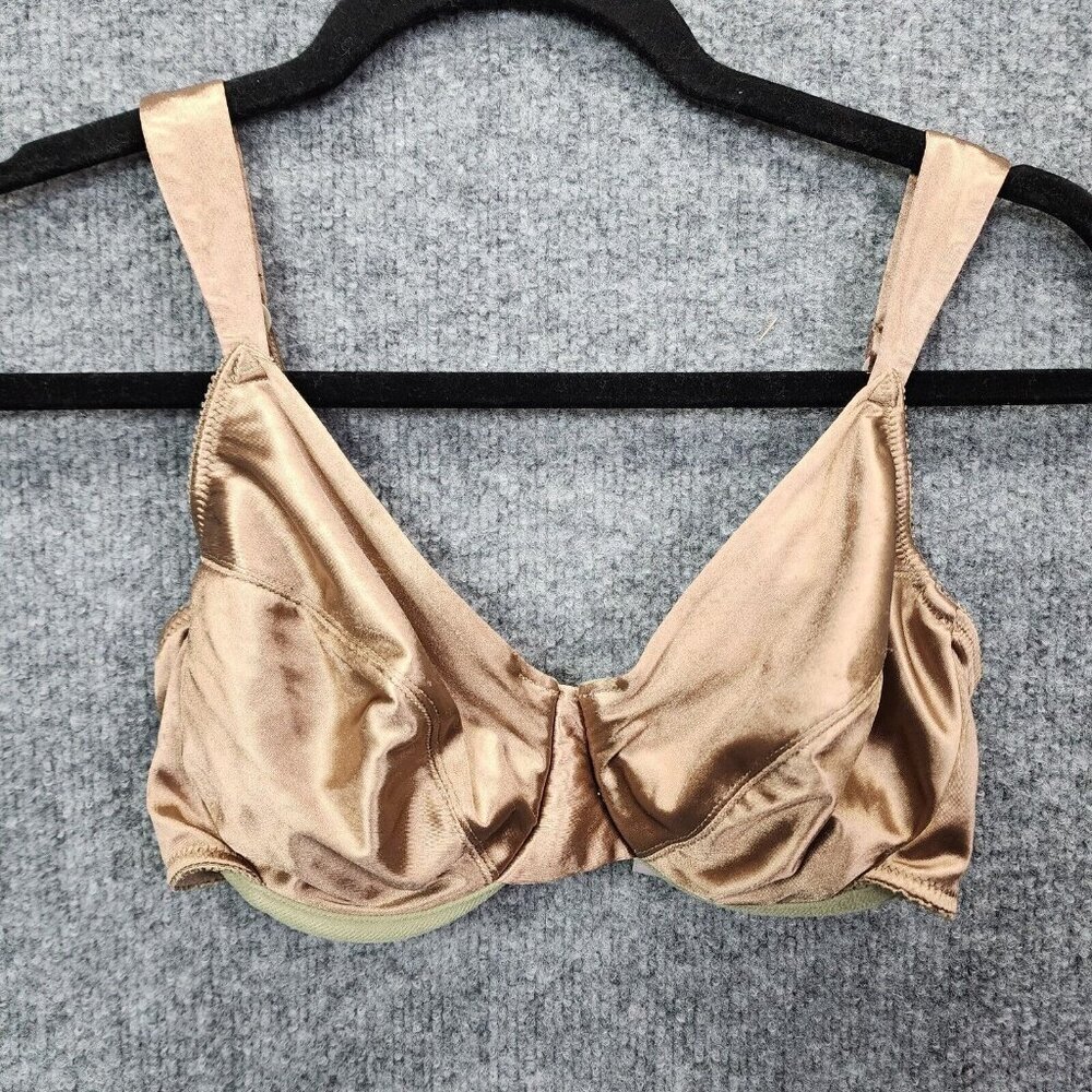 Vintage 1999 Victoria Secret Metallic Gold Underiwre Bra Size 34D‎